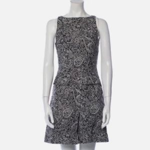 Tory Burch black and white a-line dress
